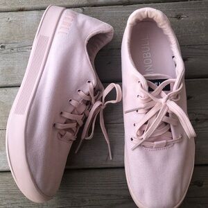 Women's 11 Men's 10 NOBULL Canvas Trainers Runners Running Shoes Blush Pink